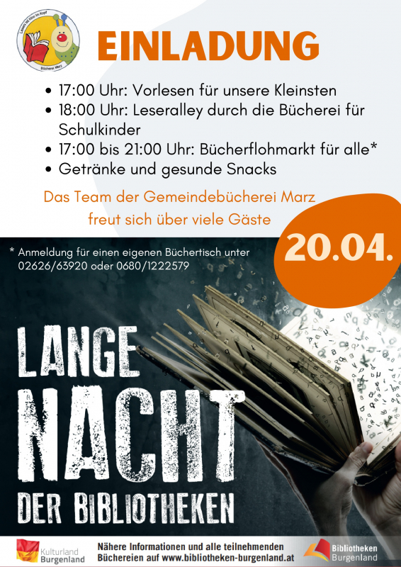 Lange Nacht der Bibliotheken- Gemeindebücherei Marz